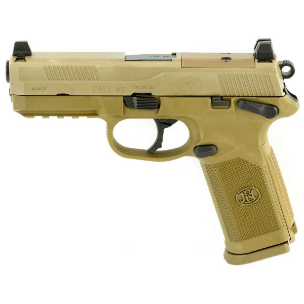 FN FNX-45 Tactical 45 Auto (ACP) FDE Pistol - 10+1 Rounds - Image 2