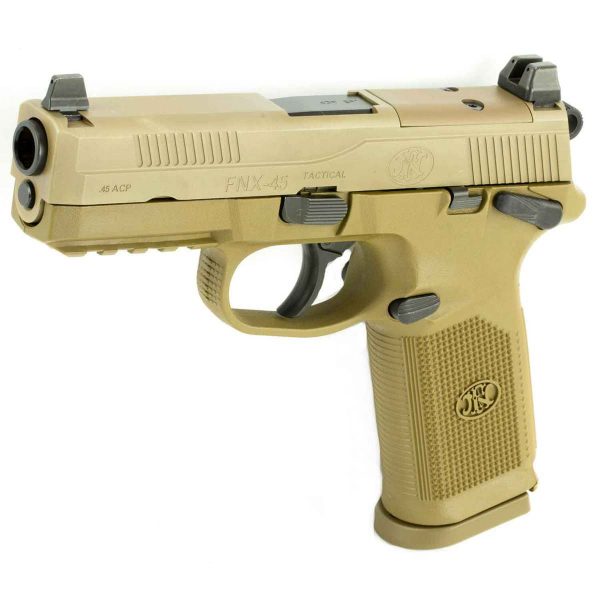 FN FNX-45 Tactical 45 Auto (ACP) FDE Pistol - 10+1 Rounds - Image 3