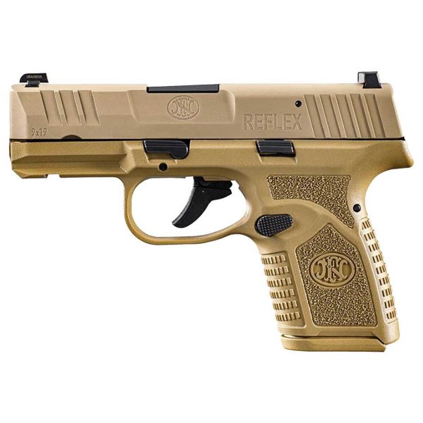 FN Reflex 9mm Luger 3.3in Flat Dark Earth Pistol - 10+1 Rounds - Image 2