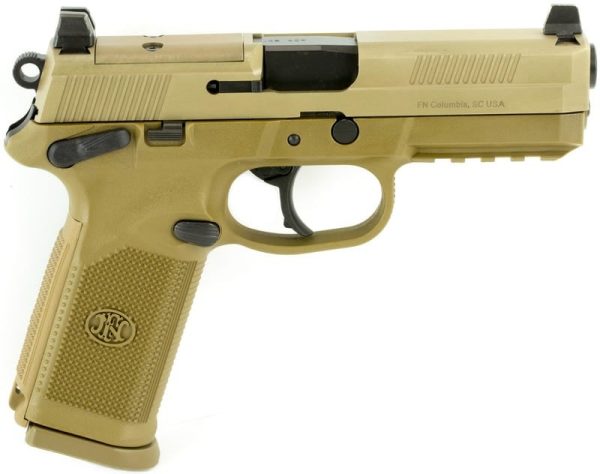 FN FNX Tactical Flat Dark Earth .45 ACP 4.5" Barrel 10-Rounds Night Sights
