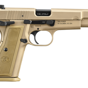 FN High Power Flat Dark Earth 9mm 4.7" Barrel 17-Rounds with Zippered Ballistic Range Bag