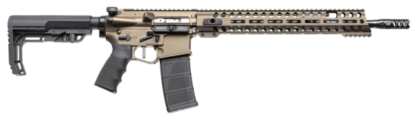 Patriot Ordnance Factory Renegade + AR15 Burnt Bronze 5.56 / .223 Rem 16.5" Barrel 30-Rounds