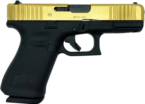 Glock 19 Gen 5 Polished Gold/Black 9mm 4.02" Barrel 15-Rounds Exclusive