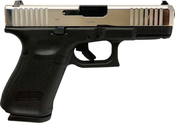 Glock 19 Gen 5 Polished Nickel 9mm 4.02" Barrel 15-Rounds Exclusive