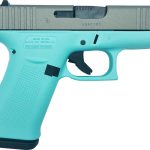 Glock 43X Tiffany Blue / Silver 9mm 3.41" Barrel 10-Rounds GrabAGun Exclusive