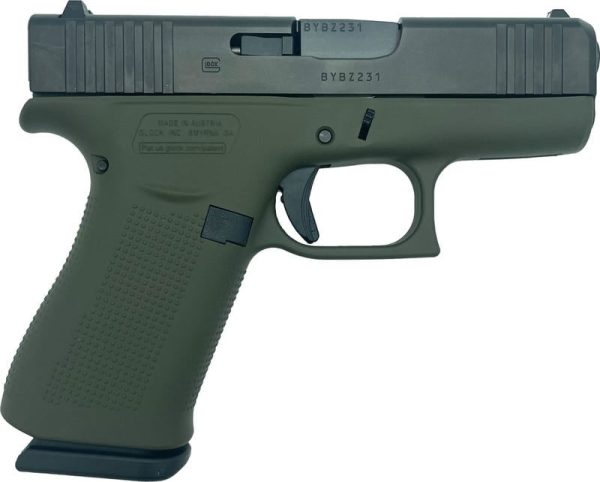 Glock 43X OD Green 9mm 3.4" Barrel 10-Rounds GrabAGun Exclusive