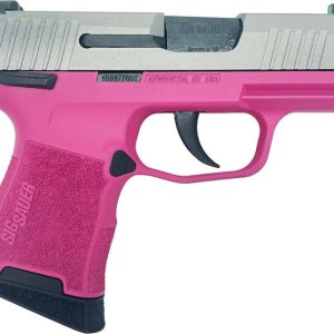 Sig Sauer P365 Pink / Stainless 9mm 3.1" Barrel 10-Rounds GrabAGun Exclusive - HANDGUNS - Miami Shooters Supply