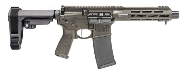 Springfield Armory Saint Victor Pistol OD Green 5.56 NATO / .223 Rem 7.5" Barrel 30-Rounds SBA3 Brace