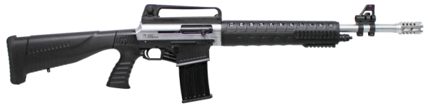 Iver Johnson Stryker Nickel 12 GA 20" Barrel 3" Chamber 5-Rounds