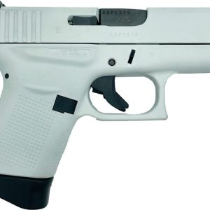 Glock 43 "Whiteout" White 9mm 3.39-inch Barrel 6-Rounds GrabAGun Exclusive