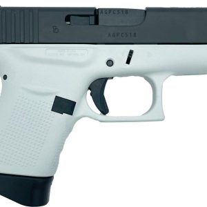 Glock 43 White / Black 9mm 3.39-inch Barrel 6-Rounds GrabAGun Exclusive - HANDGUNS - Miami Shooters Supply