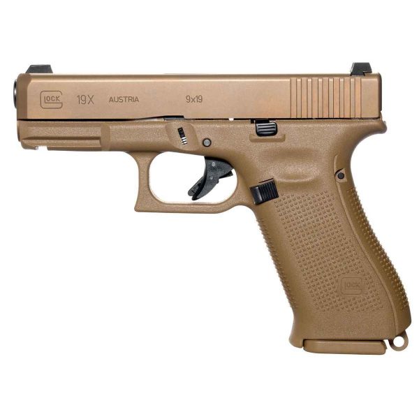Glock 19X Gen5 9mm Luger 4.02in Coyote nPVD Pistol - 17+1 Rounds - Image 2