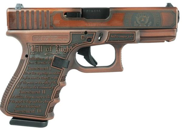 Glock 19 Gen3 Trump 2024 Red 9mm 4.02" Barrel 15-Rounds Custom Engraving