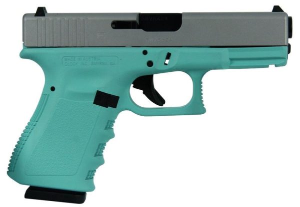 Glock 19 Gen 3 Tiffany Blue / Silver 9mm 4.02" Barrel 15-Rounds
