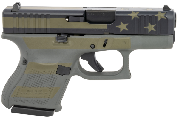 Glock 26 Gen5 Gray American Flag 9mm 3.43" Barrel 10-Rounds