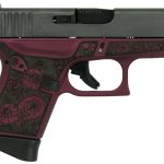 Glock 43 Black Cherry 9mm 3.41" Barrel 6-Rounds "Glock & Paisley" Engraved