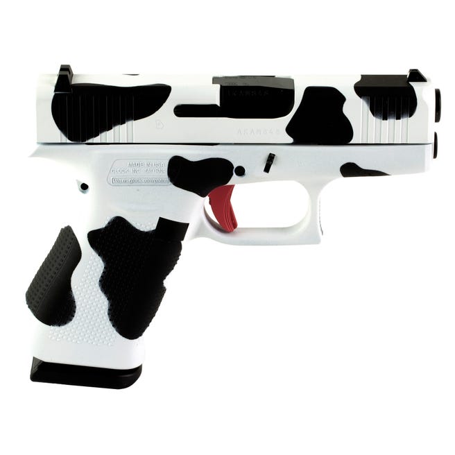 Glock 43X Cow Print 9mm 3.4" Barrel 10-Rounds Glock 43X Cow Print 9mm 3.4" Barrel 10-Rounds - HANDGUNS - Miami Shooters Supply