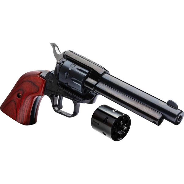 Heritage Rough Rider Small Bore Cocobolo Grips 22 Long Rifle/22 WMR (22 Mag) 4.75in Black Oxide Revolver - 9 Rounds - Image 3