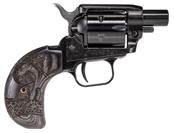 Heritage Firearms Barkeep Boot .22 LR 1.68" Barrel 6-Rounds Engraved Birdshead Grip