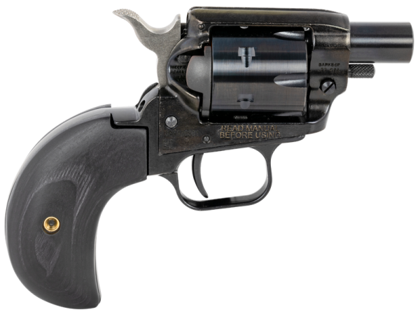 Heritage Firearms Barkeep Boot .22 LR 1.68" Barrel 6-Rounds Black Wood Birdshead Grip