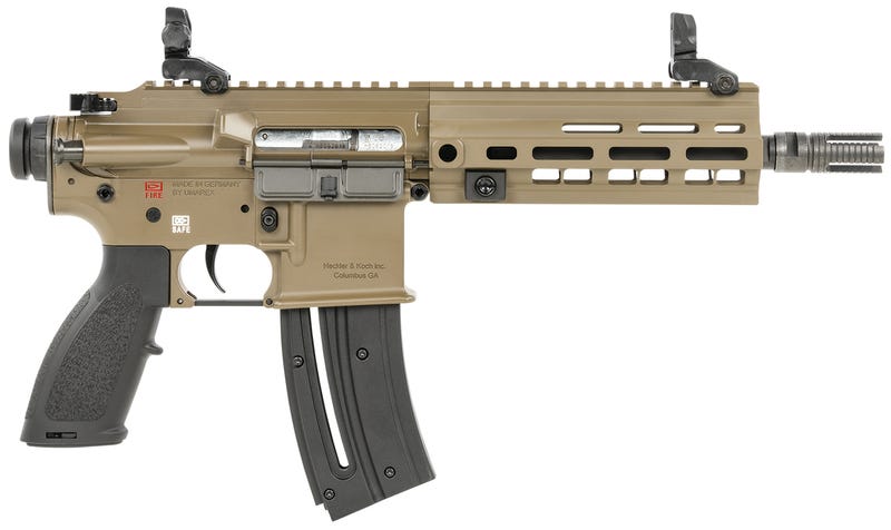 Heckler and Koch HK416 Pistol Flat Dark Earth .22 LR 8.5" Barrel 10-Rounds Heckler and Koch HK416 Pistol Flat Dark Earth .22 LR 8.5" Barrel 10-Rounds - HANDGUNS - Miami Shooters Supply