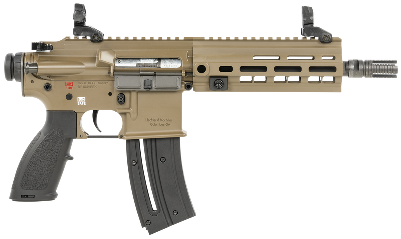 Heckler and Koch HK416 Pistol Flat Dark Earth .22 LR 8.5" Barrel 20-Rounds Heckler and Koch HK416 Pistol Flat Dark Earth .22 LR 8.5" Barrel 20-Rounds - HANDGUNS - Miami Shooters Supply