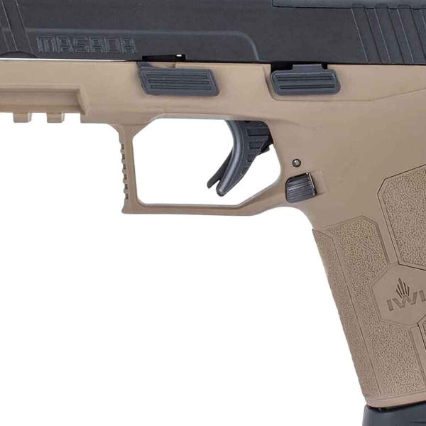 IWI MASADA Tactical 9mm Luger 4.6in Flat Dark Earth Pistol - 17+1 Rounds - Image 3