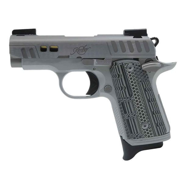 Kimber Micro 9 Rapide Dawn 9mm Luger 3.15in Silver KimPro II Pistol - 7+1 Rounds - Image 2