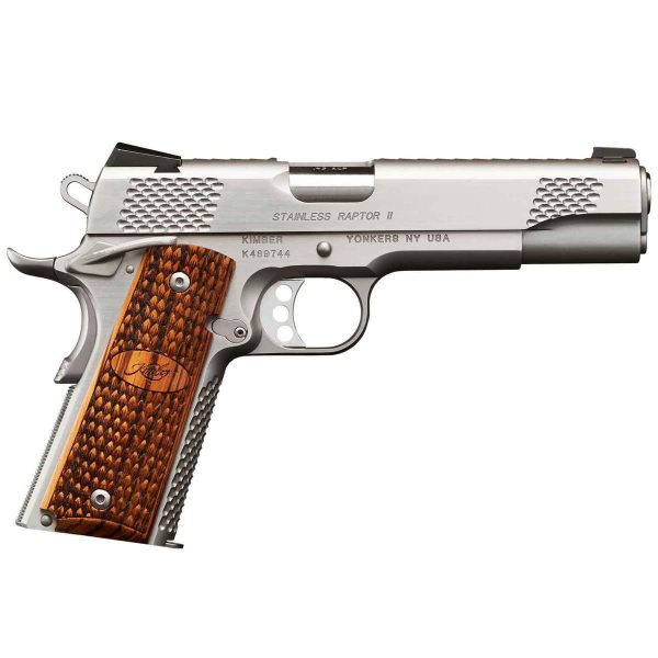 Kimber Raptor II 45 Auto (ACP) 5in Stainless/Wood Pistol - 8+1 Rounds - Image 2