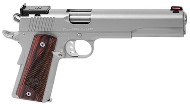 Kimber Target Stainless .45 ACP 6" Barrel 7-Rounds Kimber Target Stainless .45 ACP 6" Barrel 7-Rounds - HANDGUNS - Miami Shooters Supply