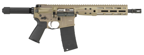 LWRC Individual Carbine DI Pistol Flat Dark Earth 5.56 NATO 10.5" Barrel 30-Rounds Optics Ready