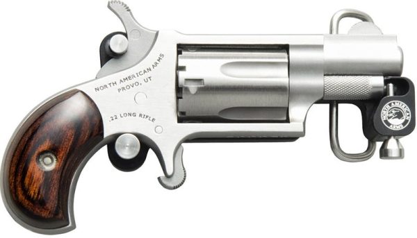 North American Arms Mini-Revolver Stainless .22 LR 1.125" Barrel 5-Rounds Belt Buckle