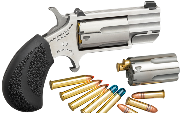 North American Arms Pug Stainless .22 LR / 22 WMR 1" Barrel 5-Rounds