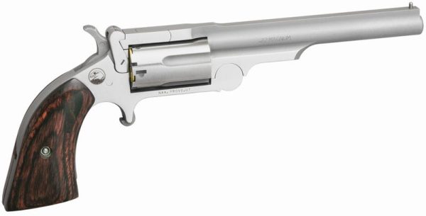 North American Arms Ranger II Stainless .22 Mag 4" Barrel 5-Rounds Rosewood Grips