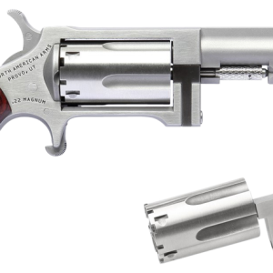 North American Arms Sidewinder Stainless .22 LR / .22 Mag 2.5" Barrel 5-Rounds Conversion