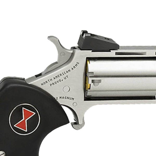 North American Arms Black Widow with Adjustable Sights 22 WMR (22 Mag) 2in Stainless Revolver - 5 Rounds - Image 2