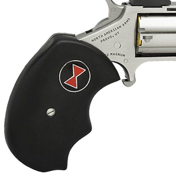 North American Arms Black Widow with Adjustable Sights 22 WMR (22 Mag) 2in Stainless Revolver - 5 Rounds - Image 3