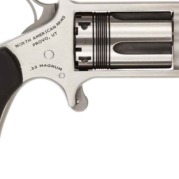 North American Arms Wasp 22 WMR (22 Mag) 1.63in Stainless Revolver - 5 Rounds - Image 3