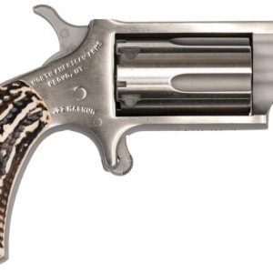 North American Arms Mini-Revolver Stainless .22 Mag 1.125" Barrel 5-Rounds Stag Grips