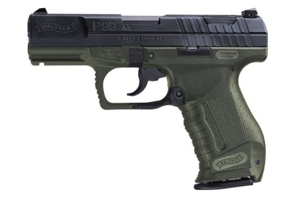 Walther P99AS Final Edition OD Green 9mm 4" Barrel 10-Rounds