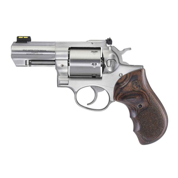 Ruger GP100 Unfluted 357 Magnum 3in Stainless Revolver - 7 Rounds - Image 2