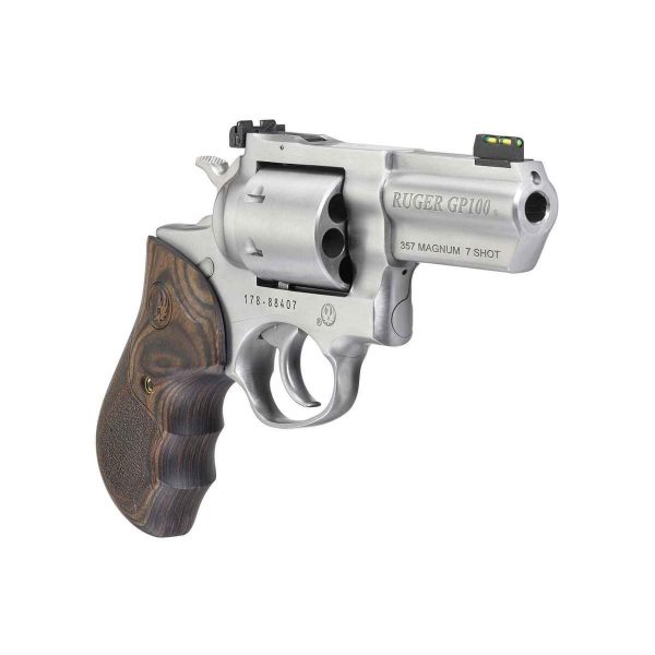 Ruger GP100 Unfluted 357 Magnum 3in Stainless Revolver - 7 Rounds - Image 3