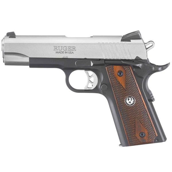 Ruger SR1911 Commander 45 Auto (ACP) 4.25in Low Glare Stainless Pistol - 7+1 Rounds - Image 2