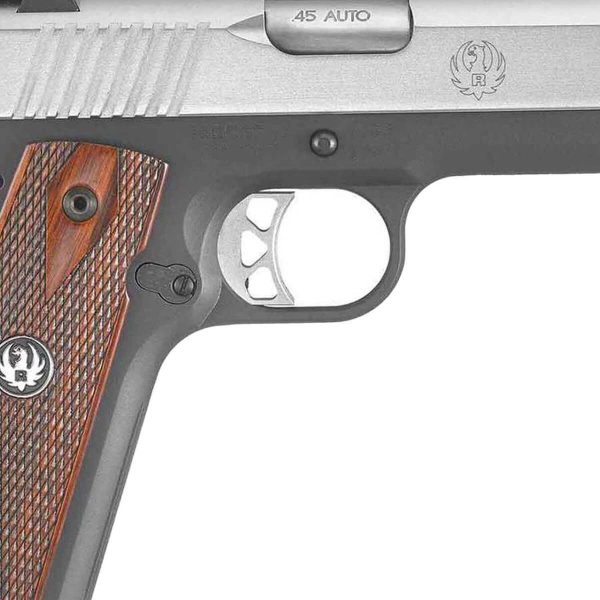 Ruger SR1911 Commander 45 Auto (ACP) 4.25in Low Glare Stainless Pistol - 7+1 Rounds - Image 3