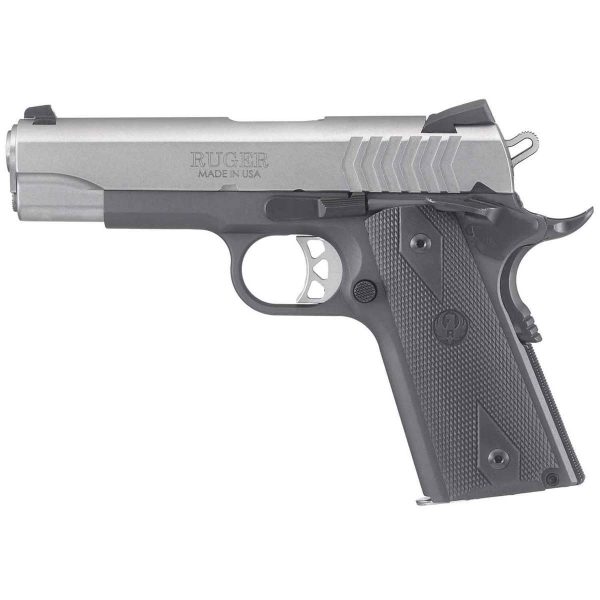Ruger SR1911 Commander 9mm Luger 4.25in Low Glare Stainless Pistol - 9+1 Rounds - Image 2