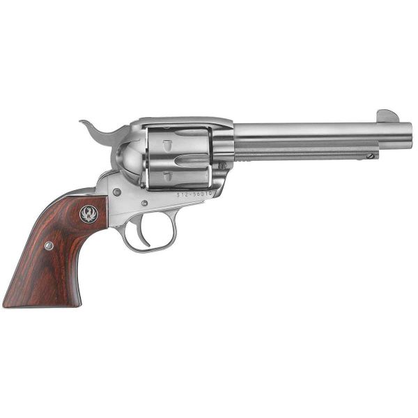 Ruger Vaquero 357 Magnum 5.5in High Gloss Stainless Revolver - 6 Rounds