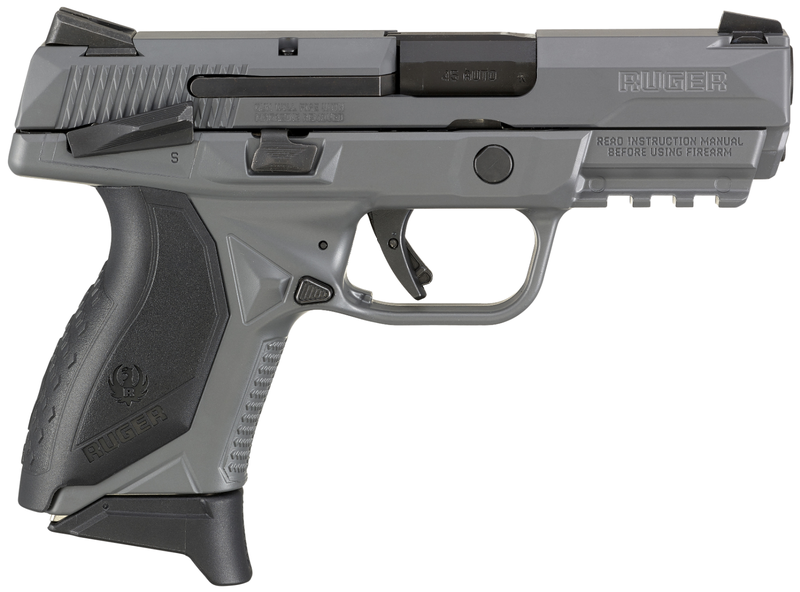Ruger American Compact Gray .45 ACP 3.75" Barrel 7-Rounds with Manual Safety Ruger American Compact Gray .45 ACP 3.75" Barrel 7-Rounds with Manual Safety - HANDGUNS - Miami Shooters Supply