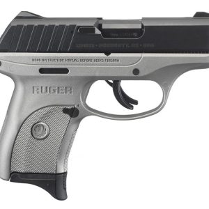 Ruger EC9s Silver/Black 9mm 3.12" Barrel 7-Rounds Fixed Sights - HANDGUNS - Miami Shooters Supply