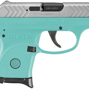 Ruger LCP Stainless / Turquoise .380 ACP 2.75" Barrel 6-Rounds - HANDGUNS - Miami Shooters Supply