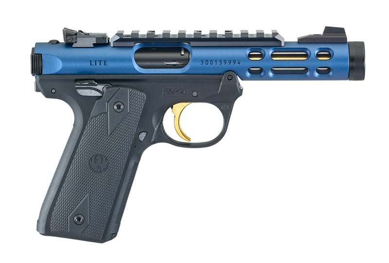 Ruger Mark IV 22/45 Lite Blue 22LR 4.4" Barrel 10-Rounds Ruger Mark IV 22/45 Lite Blue 22LR 4.4" Barrel 10-Rounds - HANDGUNS - Miami Shooters Supply